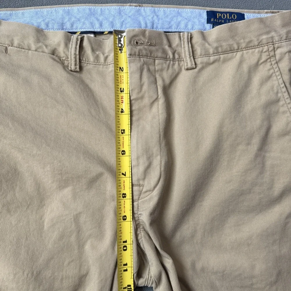 Polo Ralph Lauren Chino Pants Mens 34x34 Khaki Stretch Cotton Twill Straight Fit